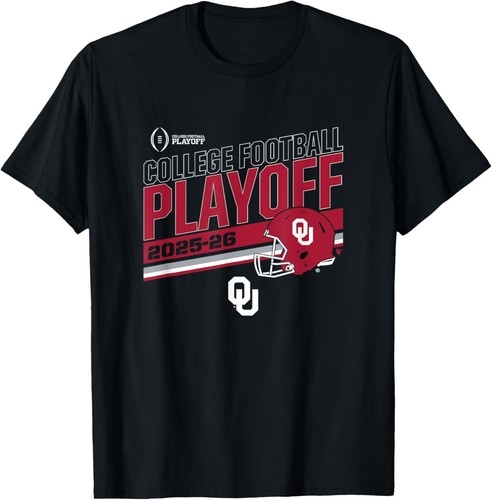 Oklahoma Sooners College Football Playoff Stripe 2025 T-Shirt