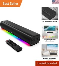 Stylish 60W Sound Bar with DSP Technology - Elevate Your Listening Experience