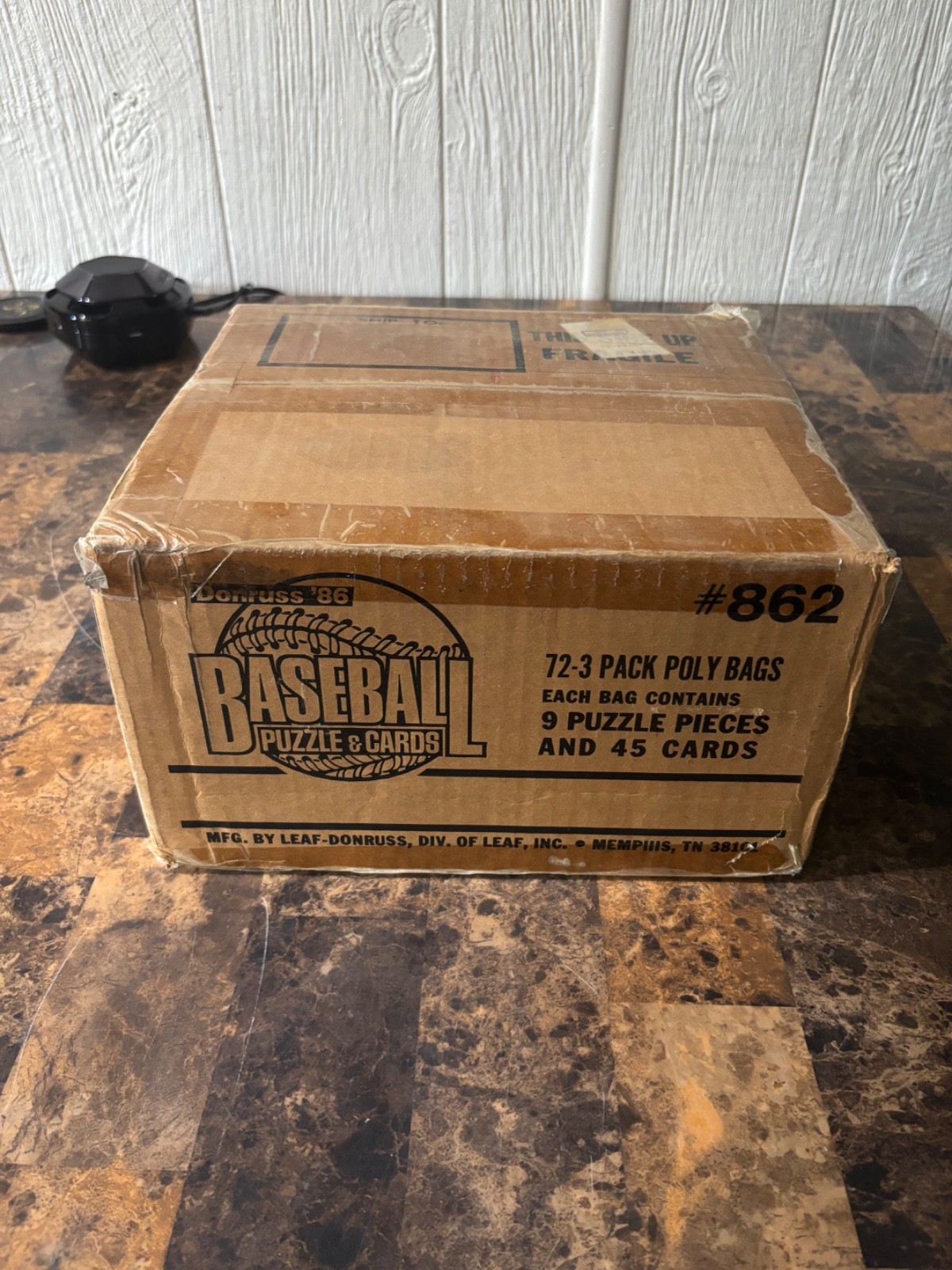 1986 DONRUSS FACTORY SEALED RACK CASE (72 / 45 CARDS) CANSECO RC =6 WAX BOXES