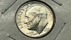 1955 D Denver Roosevelt 90% Silver Dime - Uncirculated FB