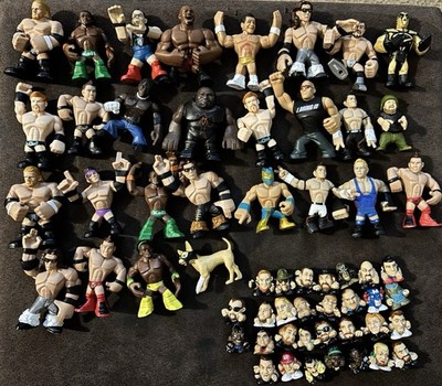Lot 58 WWE Mattel Jakks Pacific Micro Aggression Mini Squinkies Rumblers CM Punk