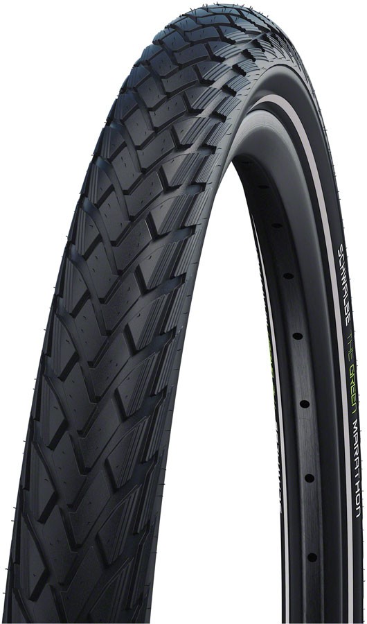 Schwalbe Green Marathon Tire - 20 x 1.50, Clincher, Wire, Black/Reflective, Perf