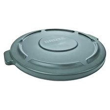 Rubbermaid Commercial Fg265400gray Brute R 55 Gal Trash Can Lid, Flat Gray,
