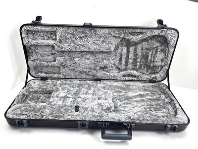 Fender Deluxe Molded Case   fits Stratocaster/Telecaster   grey plush    great  