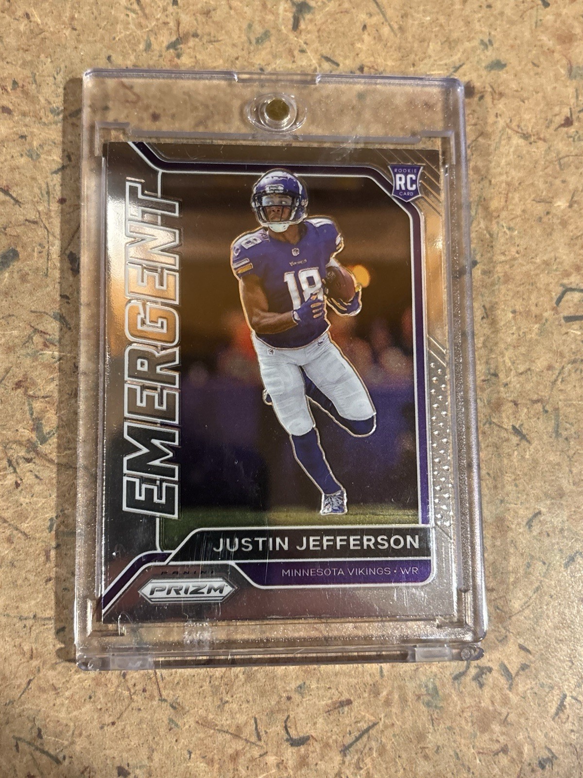 Justin Jefferson 2020 Panini Prizm#10 Emergent (RC) Rookie