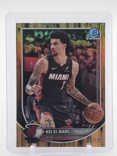 KEL'EL WARE 2025-26 BOWMAN CHROME FLOORBOARD REFRACTOR /125 #BCV-90 HEAT Q4736