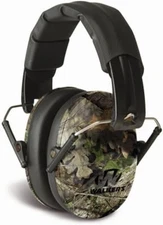 Walker's Pro Low Profile Passive Folding Ear Muffs - Mossy Oak Country