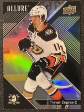 2024-25 Upper Deck Allure #11 Trevor Zegras Black Rainbow Parallel Anaheim Ducks