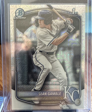 Bowman 2025 Draft Chrome Mojo Refractor Sean Gamble #BDC-178 Royals Baseball