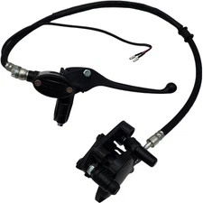 Front Brake Assembly For MotoTec 60V 1500W Mini Bike Braking Lever Caliper Cable