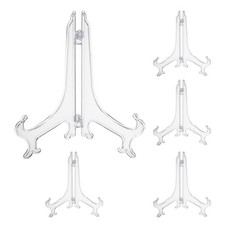 8" Acrylic Plate Stands for Display Stand Plate Holder Transparent 5Pcs