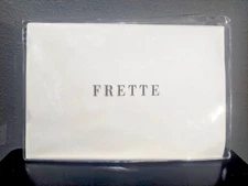 FRETTE MONZA KING DUVET COVER SATEEN WHITE BRAND NEW 104" X 91"