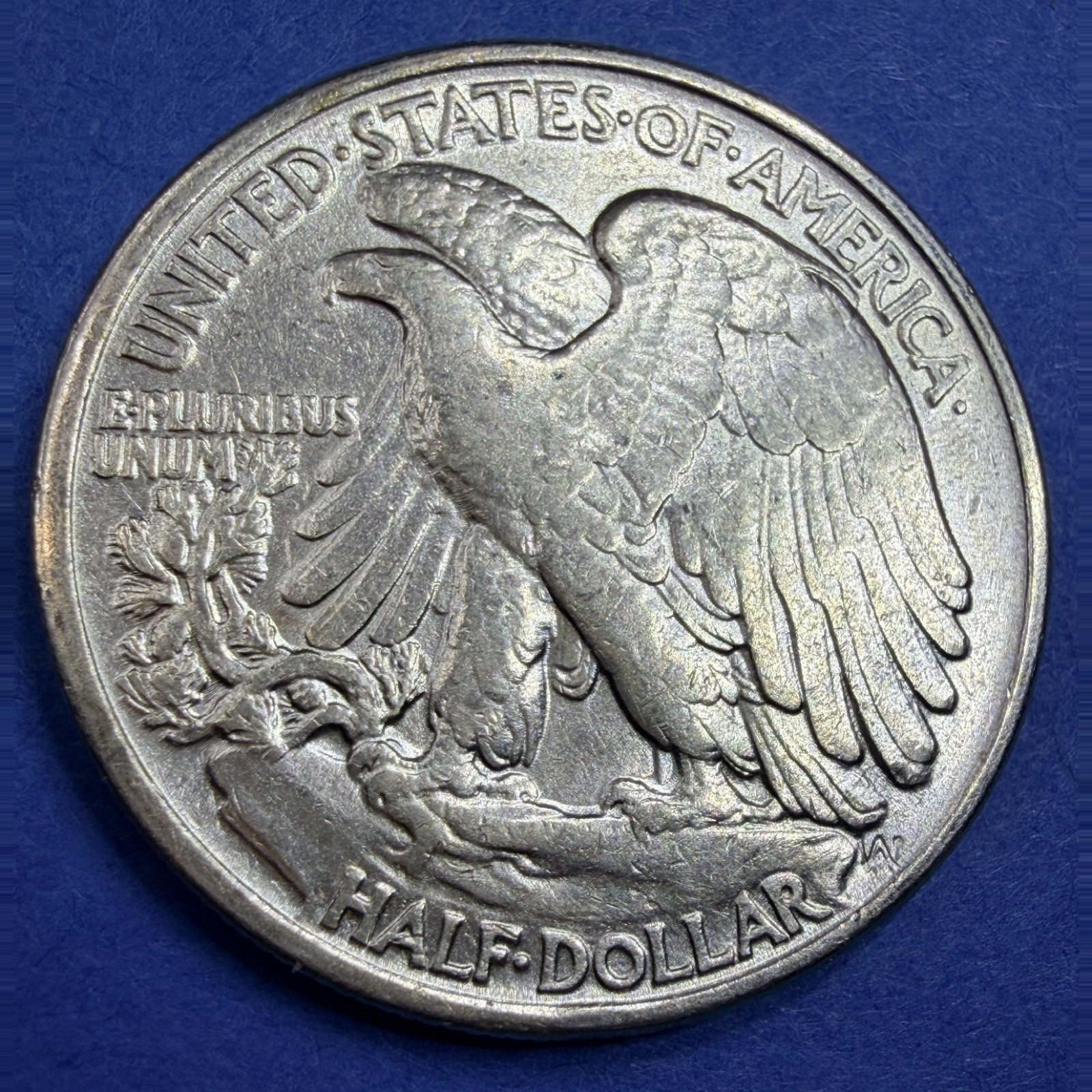 1943 Walking Liberty Half Dollar 50C AU About Uncirculated 90% Silver WWII Coin