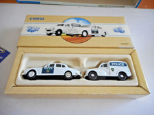 Corgi 97697 Leicestershire Police Set Morris Minor Van & Jaguar MK II NO Cer+Box