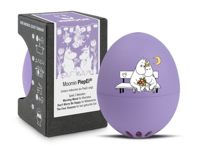 Brainstream PiepEi Moomin Lila Ei Eierkocher Frühstücksei Ei Eier kochen Eieruhr