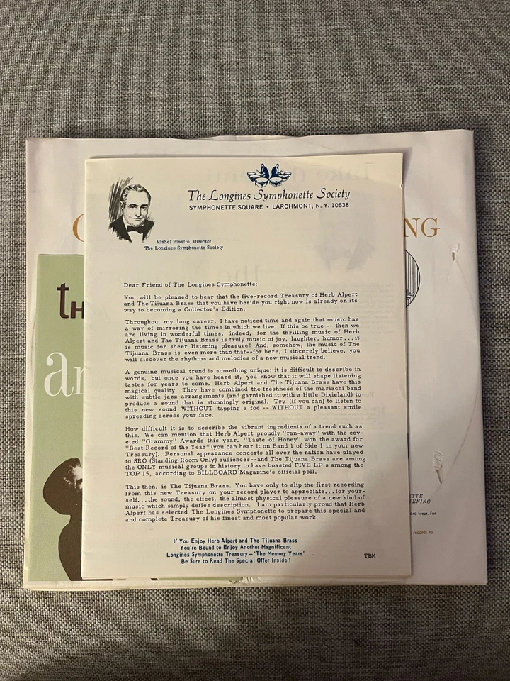 Herb Alpert and the Tijuana Brass-Longines Symphonette Box Set, 5 LPs Albums - Image 3 of 4