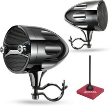 Bluetooth Motorcycle Speakers - Waterproof, 200W RZR Speakers for ATV, UTV, Golf