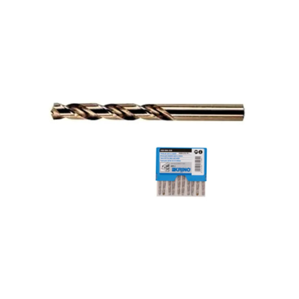 Punte HSS Cobalto 5% 6mm per Inox e Metalli Duri - Set 10 Pezzi Alta Qualità