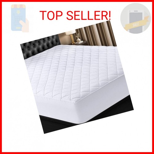 Bare Home Quilted Fitted Mattress Pad (Twin) - Cooling Mattress Topper - Easily - View #10