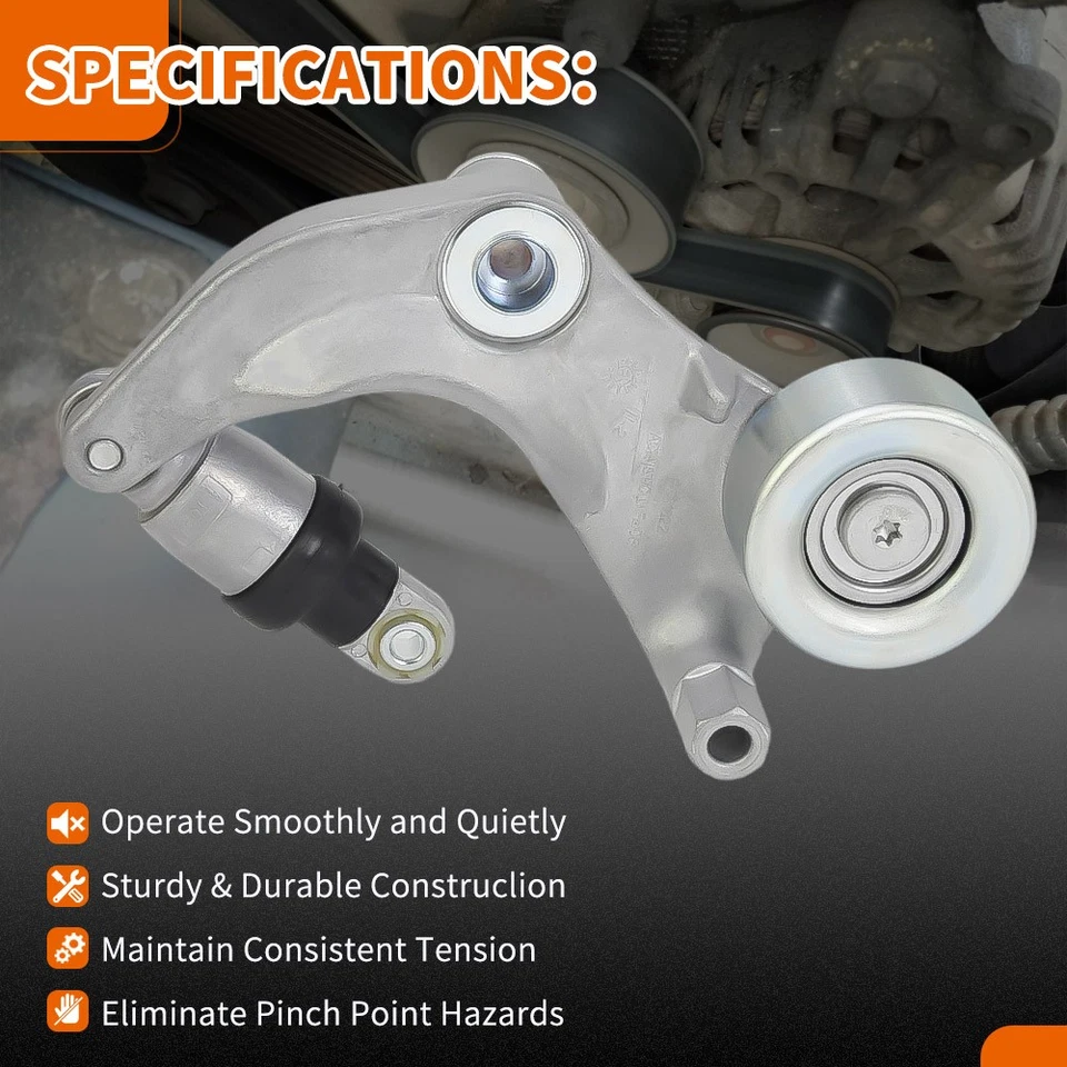 Nuevo kit de polea tensora y correa de transmisión serpentina para Honda Civic 2006-2011 1,8 L Foto 2 de 4