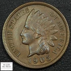 1905 Indian Head Copper Cent 1C (Lustrous AU Almost Uncirculated)
