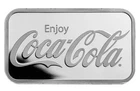 1oz Silver COCA COLA Bar  .999 Fine in Capsule Sigma Testd