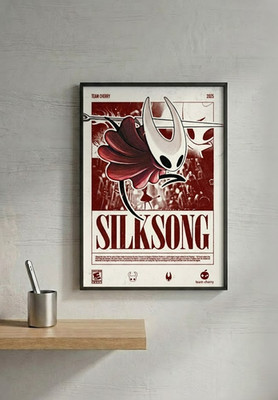 Hollow Knight Silksong Game Poster Minimalist Wall Decor