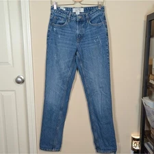 H&M Straight High Rise Jeans Spring Summer Denim