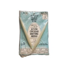 Vtg Susan Bates Circular Knitting Needle 29in Size 15 NIP Circlon Whisper Smooth