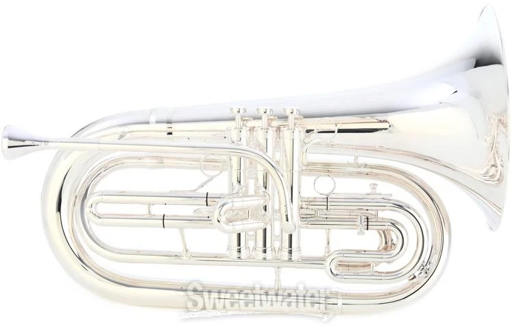 Cuerno de barítono de marcha King KMB611S - plateado Foto 3 de 4