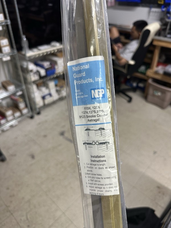 National Guard Smoke Control Astragal 84”