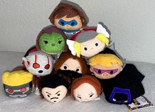 NWT Disney Ms.Marvel Black Widow Thor etc. Tsum Tsums Mini 3.5" Set of 10