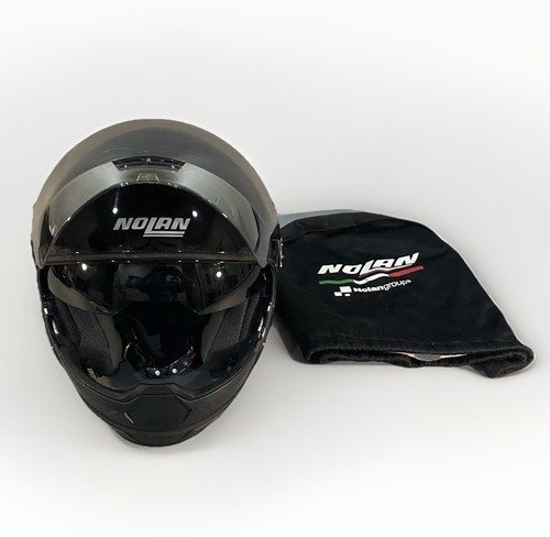 Nolan N43E Trilogy Full Face Modular Sz Adult L Motorcycle Helmet Blk W/BAG-GUC!