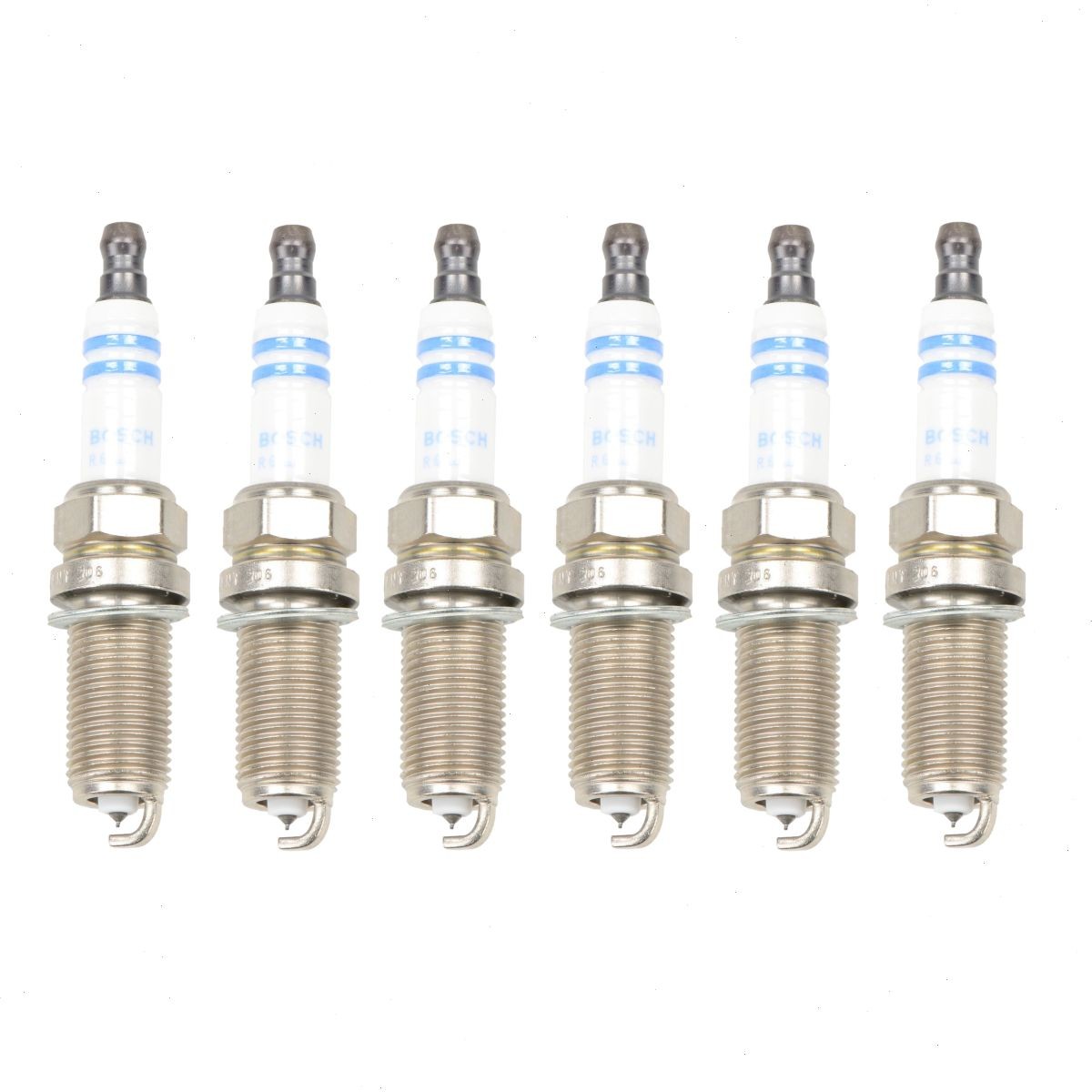 6 pc Bosch Double Platinum Spark Plugs for 2007-2009 Hyundai Santa Fe 2.7L zl