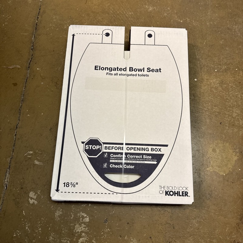 Kohler Cachet ReadyLatch Quiet-Close Elongated Toilet Seat, White (K-4636-RL-0)