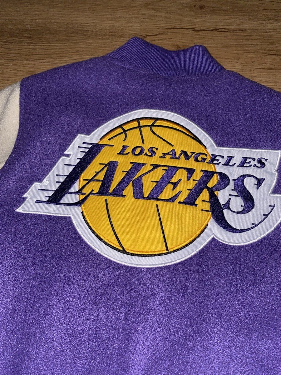 NBA ULTRA GAME YOUTH LOS ANGELES LAKERS SNAP UP JACKET SIZE (8