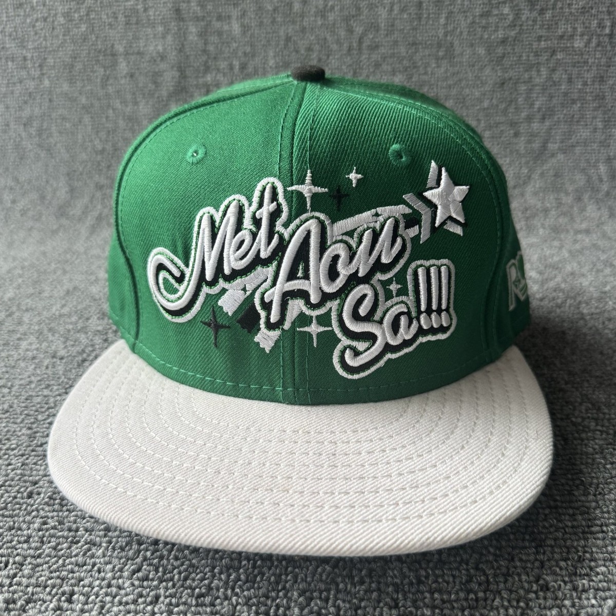 474 iT Represents Streetwear Snapback Flat Brim Green White Hat