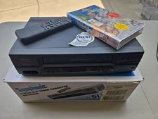 Symphonic SL2860 4 Head Hi-Fi Video Cassette Recorder W/ Remote Box Fully Tested