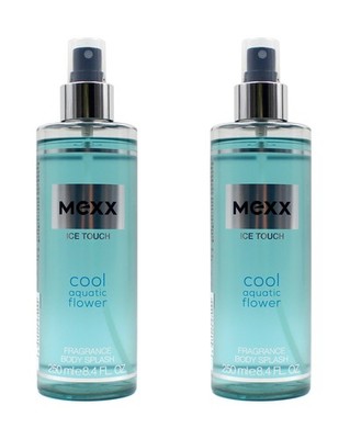 Mexx Ice Touch Cool Aquatic Flower Körper Spray Body Splash , 2x250ml EA279092