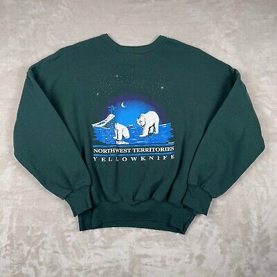 Vintage Quality Goods Canada Polar Bear Crewneck Y2k Forest Vintage Quality Goods Canada Polar Bear Crewneck Y2k Forest