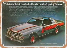 Metal Sign - 1976 Buick Century Pace Car Replica Vintage Ad