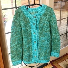 Vintage Unique Handmade Full Buttoned Sweater...
