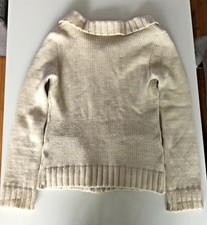 Gilet Long Maille Coton Crème Comptoir Des Cotonniers - Taille 36 Occasion Très Bon état