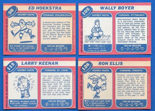 1968-69 TOPPS 68-69 NHL HOCKEY CARD 1-132 + ERROR SEE LIST - Picture 205 of 255