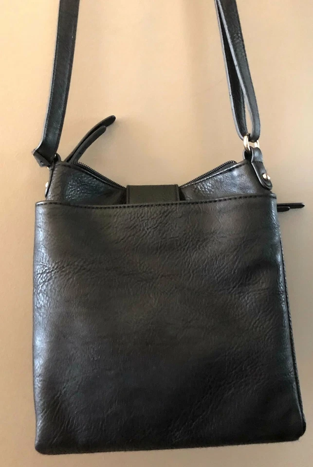 GRAN BOLSO DE MANO DE HOMBRO CON PATRÓN DE CEBRA BLANCO Y NEGRO BUENO Foto 3 de 4