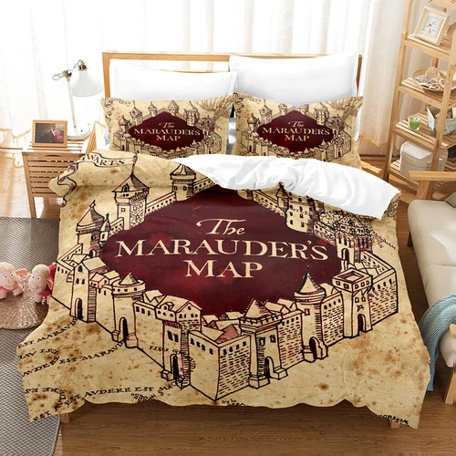UK Harry Potter Bedding Set 2/3 PCS Quilt Duvet Cover Dorm Single Double King // - Picture 49 of 49