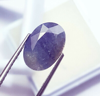 100% Natural Blue Sapphire 5.85 Ct Certified Loose Gemstone With Free Gift