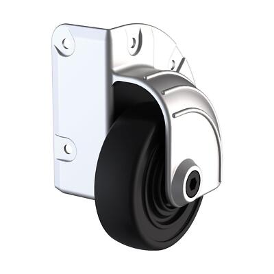 Penn Elcom 75 mm Schwerlast Zink Ausleger Eckrolle mit schwarzem Rad
