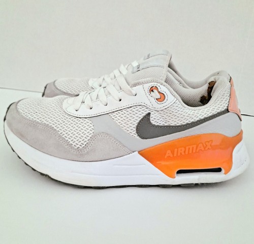 Nike Air Max SYSTM Sneakers Athletic Shoes 7.5 Women's DM9538-102 White/Orange - Picture 3 of 7