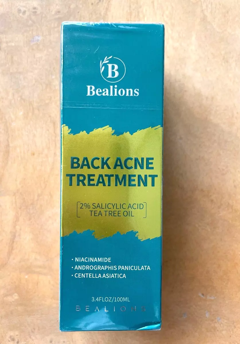 Bealions Back Acne Treatment 2 Salicylic Acid with Tea Tree Oil
